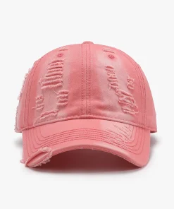 Alternative view of Distressed Adjustable Cotton Baseball Cap