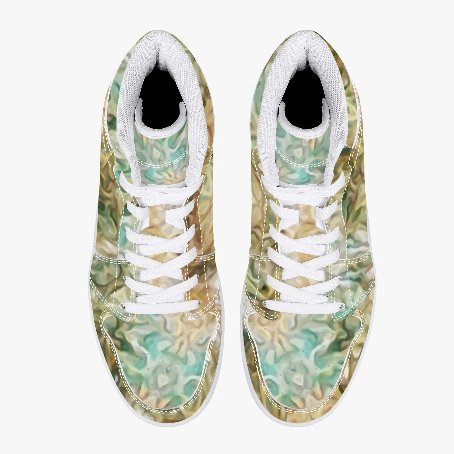 Amberwood Psychedelic Split-Style High-Top Sneakers