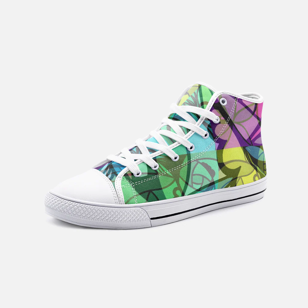 Pinwheel Pyxus Psychedelic Canvas High-Tops - Image 4