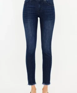 Alternative view of Kancan High-Rise Slim Fit Raw Hem Ankle Jeans